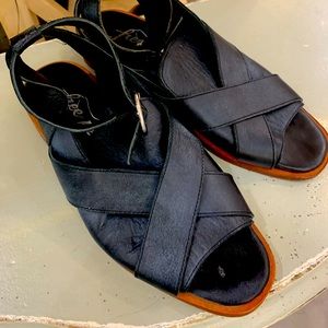 Free People Leather Catalina Loafer Black